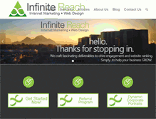 Tablet Screenshot of infinitereachagency.com